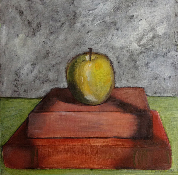 Apple and Two Books